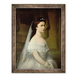 Tablou inramat - Scoala austriaca - Elisabeta de Bavaria 1837-98, 70 x 90 cm - - Roveli