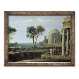 Tablou inramat - Claude Lorrain - Peisaj cu Aeneas la Delos, 70 x 90 cm - - Roveli