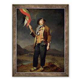 Tablou inramat - Louis Leopold Boilly - Cantaretul Chenard, ca Sans-Culotte, 70 x 90 cm - - Roveli