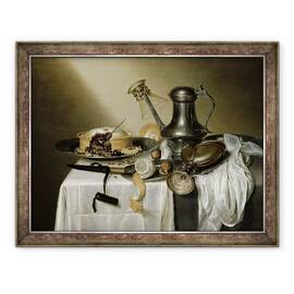 Tablou inramat - Maerten Boelema de Stomme - Placinta cu trufe, 70 x 90 cm - - Roveli