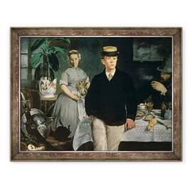 Tablou inramat - Edouard Manet - Pranz in Studio, 70 x 90 cm - - Roveli