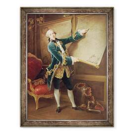 Tablou inramat - Francois-Hubert Drouais - Contele de Vaudreuil, 70 x 90 cm - - Roveli