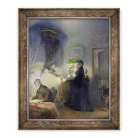 Tablou inramat - Victor Lecomte - Nasterea, 50 x 60 cm - - Roveli