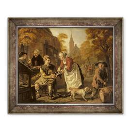 Tablou inramat - Victors - O scena sat cu un cizmar, 50 x 60 cm - - Roveli