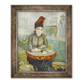 Tablou inramat - Vincent van Gogh - Femeie in Cafe Tambourin, 50 x 60 cm - - Roveli