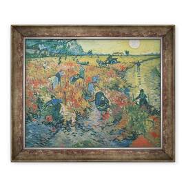 Tablou inramat - Vincent van Gogh - Red Vineyards la Arles, 50 x 60 cm - - Roveli