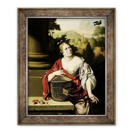 Tablou inramat - Willem van Mieris - Portret De O Femeie, 50 x 60 cm - - Roveli
