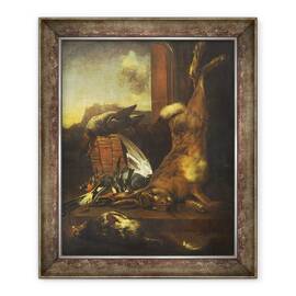 Tablou inramat - William Gowe Ferguson - Iepure si fazan, 50 x 60 cm - - Roveli