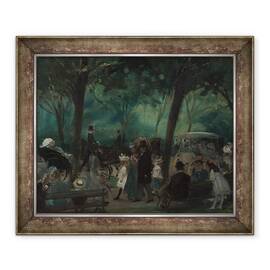 Tablou inramat - William James Glackens - Drum, Parcul Central, 50 x 60 cm - - Roveli