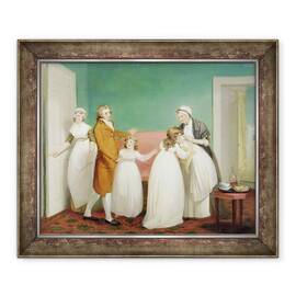 Tablou inramat - William Redmore Bigg - Nasterea mostenitorului, 50 x 60 cm - - Roveli