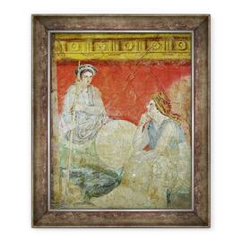 Tablou inramat - Roman - Pictura de la Villa Boscoreale, 50 x 60 cm - - Roveli