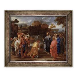 Tablou inramat - Sebastien Bourdon - Hristos si Centurion, 50 x 60 cm - - Roveli
