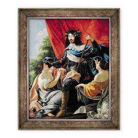 Tablou inramat - Simon Vouet - Ludovic al XIII-lea 1601-43, 50 x 60 cm - - Roveli