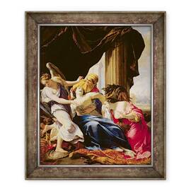 Tablou inramat - Simon Vouet - Moartea lui Dido, 50 x 60 cm - - Roveli