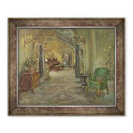 Tablou inramat - Susan Ryder - Scara argintie, 50 x 60 cm - - Roveli