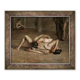 Tablou inramat - Thomas Cowperthwait Eakins - Luptatori, 50 x 60 cm - - Roveli