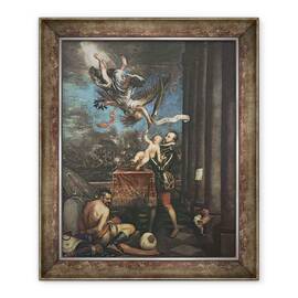 Tablou inramat - Titian - Alegorie a Bataliei de la Lepanto, 50 x 60 cm - - Roveli