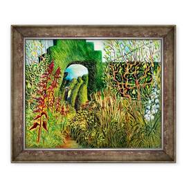 Tablou inramat - Mary Kuper - Mare Dixter - Topiary si flori, 50 x 60 cm - - Roveli