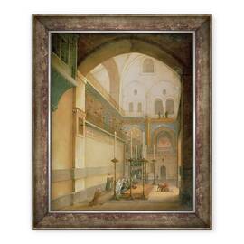 Tablou inramat - Nikanor Grigor'evich Chernetsov - Capela Mormantului din Templul invierii din Ierusalim, 50 x 60 cm - - Roveli