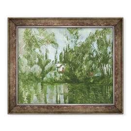 Tablou inramat - Paul Cezanne - Casa pe malul Marnei, 50 x 60 cm - - Roveli