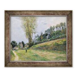 Tablou inramat - Paul Gauguin - Strada din Rouen, 50 x 60 cm - - Roveli