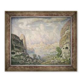 Tablou inramat - Konstantin Fedorovich Bogaevsky - Land de Sud, 50 x 60 cm - - Roveli