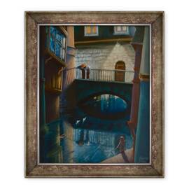 Tablou inramat - Lee Campbell - Doua nave, 50 x 60 cm - - Roveli