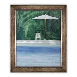 Tablou inramat - Lincoln Seligman - Poolside, 50 x 60 cm - - Roveli