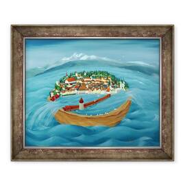 Tablou inramat - Magdolna Ban - Inundatii, 50 x 60 cm - - Roveli