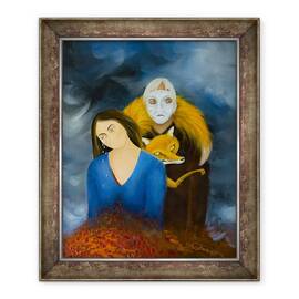 Tablou inramat - Magdolna Ban - Menage a Trois, 50 x 60 cm - - Roveli