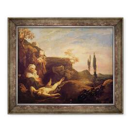 Tablou inramat - Johann Liss - Plangerile lui Abel, 50 x 60 cm - - Roveli