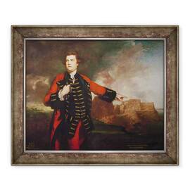 Tablou inramat - Joshua Reynolds - Generalul William Keppel, cu asalt Castelul Morro, 50 x 60 cm - - Roveli