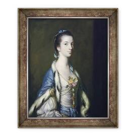 Tablou inramat - Joshua Reynolds - Portret De O Doamna, 50 x 60 cm - - Roveli