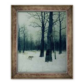 Tablou inramat - Isaak Ilyich Levitan - Lemn in timpul iernii, 50 x 60 cm - - Roveli