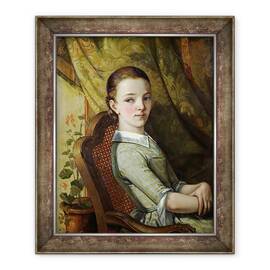 Tablou inramat - Gustave Courbet - Juliette Courbet 1831-1915 1844, 50 x 60 cm - - Roveli