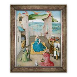 Tablou inramat - Hieronymus Bosch - Adorarea Magilor, 50 x 60 cm - - Roveli