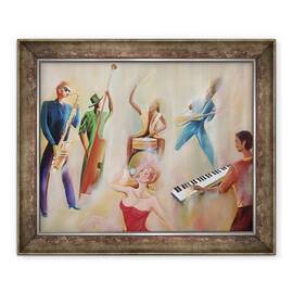 Tablou inramat - Ikahl Beckford - Pe scena, 50 x 60 cm - - Roveli