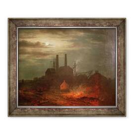 Tablou inramat - Scoala Engleza - Vechi Hetton Colliery, 50 x 60 cm - - Roveli