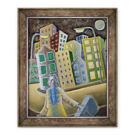 Tablou inramat - Celia Washington - Enigma plecarii, 50 x 60 cm - - Roveli