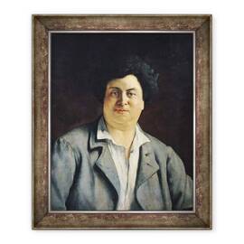 Tablou inramat - Charles-Alphonse-Paul Bellay - Portret De Alexandre Dumas pere 1802-70, 50 x 60 cm - - Roveli