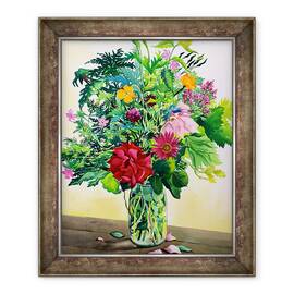 Tablou inramat - Christopher Ryland - Gradina Flori, 50 x 60 cm - - Roveli
