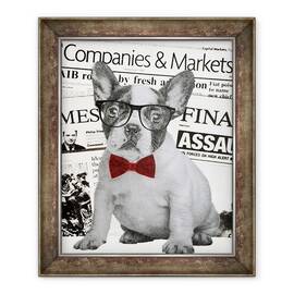 Tablou inramat - Anne Storno - Wall street dog, 2015, 50 x 60 cm - - Roveli