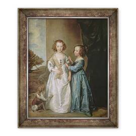 Tablou inramat - Anthony van Dyck - Philadelphia si Elisabeth Wharton, 50 x 60 cm - - Roveli