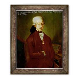 Tablou inramat - Scoala Austriaca - Portretul lui Wolfgang Amadeus Mozart 1756-91 dupa 1770, 50 x 60 cm - - Roveli