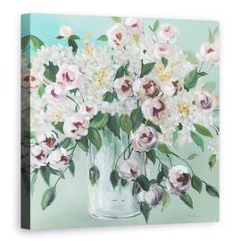 Tablou canvas - Flori, Antic, Vaza, Pictura, 60 x 60 cm - - Roveli