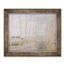 Tablou inramat - Alfred Sisley - Canalul Loing, 50 x 60 cm - - Roveli