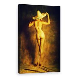 Tablou canvas - Maris, Palarie, Sombrero, Mexico, Mexican, Studio, 40 x 60 cm - - Roveli