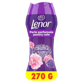 Perle parfumate pentru rufe Lenor Floral Bouquet, 270 g, parfum nonstop pana la 12 saptamani, note florale delicate, pentru toate tipurile de tesaturi - - Roveli