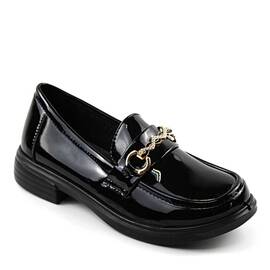 Mocasini de dama , comozi si usori , cu accesoriu auriu D4-1-BLACK, Culoare (12): Negru, Marime (12): 37* - - Roveli