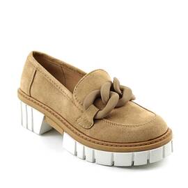 Pantofi dama , cu talpa voluminoasa , accesorizati A10325-KHAKI, Culoare (12): Camel, Marime (12): 40 - - Roveli